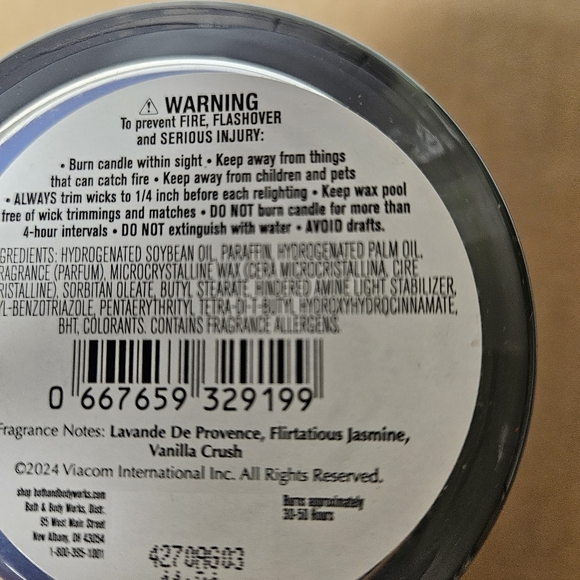 Bath &‎ Body Works Lavender Luxe Candle - Picture 5 of 5